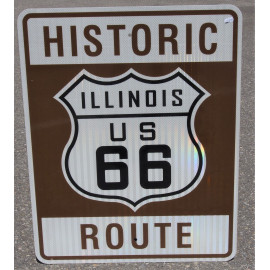 Route 66 ILLINOIS Verkehrsschild USA neu