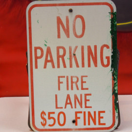 No Parking Fire Lane $50 Blechschild