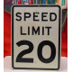 Speed Limit 20 Blechschild