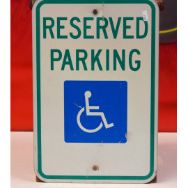 Reserved Parking Blechschild