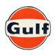 Gulf Blechschild Rund