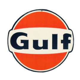 Gulf Blechschild Rund