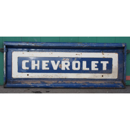 Chevrolet Heckklappe dunkelblau / weiss
