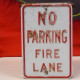No Parking Fire Lane Verkehrsschild USA
