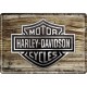 Harley Davidson Blechpostkarte