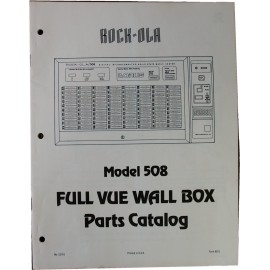 ROCK-OLA 508 Wall Box Parts Catalog