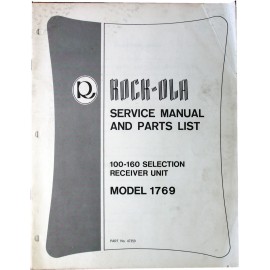 ROCK-OLA 1769 Service Manual and Parts List