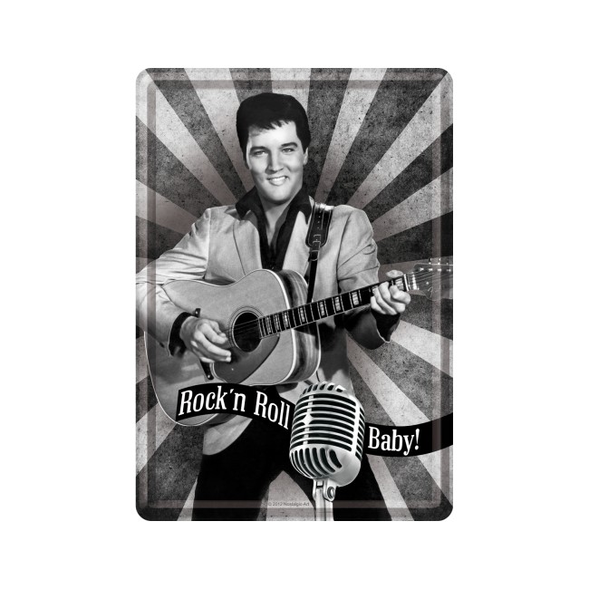 Elvis Presley, Rock'n Roll Baby Blechschild 20x30