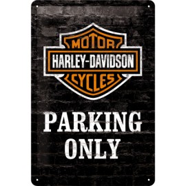 Harley Davidson, parking only Blechschild  20x30