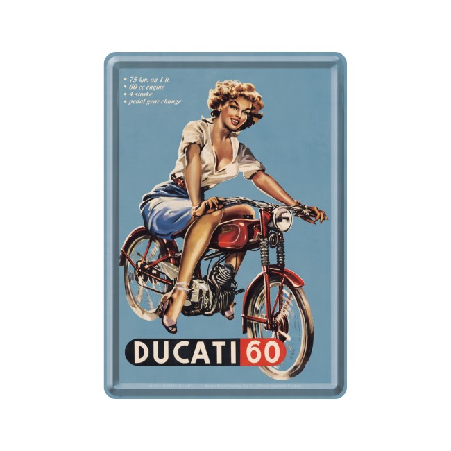 Ducati 60, Blechschild  30x40