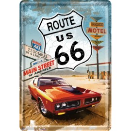 US Route 66 Motel, Blechschild 30x40