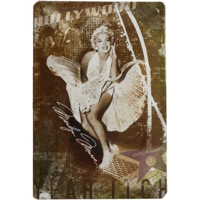 Marilyn Monroe, Blechschild 20x30