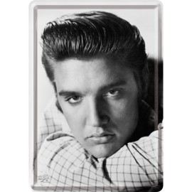 Elvis Portrait, Blechpostkarte