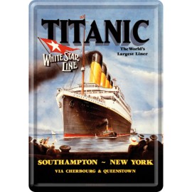 Titanic, Blechpostkarte