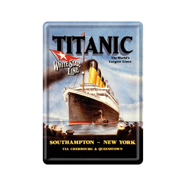 Titanic, Blechpostkarte