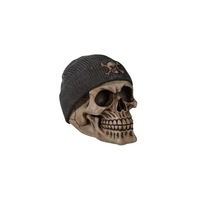 Totenkopf Spardose mit Mütze Beanie Kopfhörer Skull Sparschwein Gothic Farbwahl
