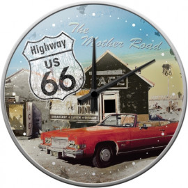 Wanduhr Route 66 The Mother Road