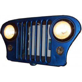 Jeep Frontgrill mit Lampen