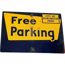 Free Parking Huntington Verkehrsschild USA