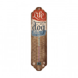 Life Is Always Better With A Dog By Your Side Thermometer