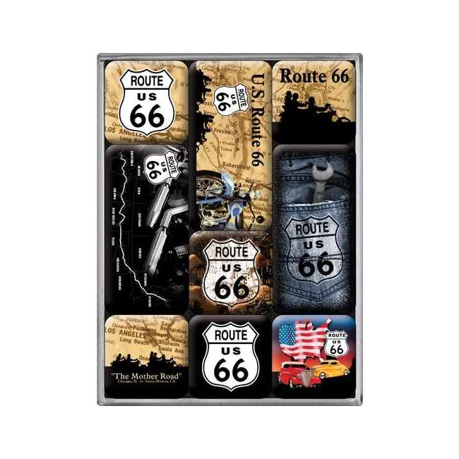 Route 66 Karte Kühlschrankmagnete