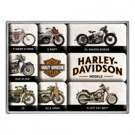 Harley Davidson Bikes Kühlschrankmagnete
