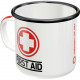 First Aid Kit Emaille Tasse