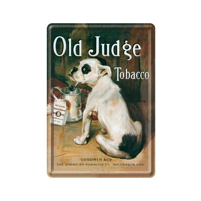 Old Judge, Blechpostkarte