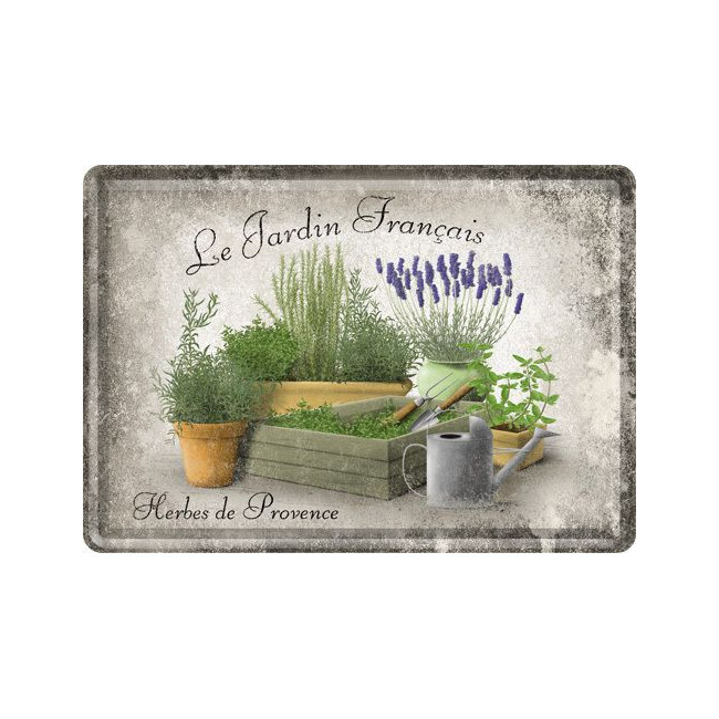 Jardin Français, Blechpostkarte