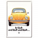 VW Käfer, Blechpostkarte