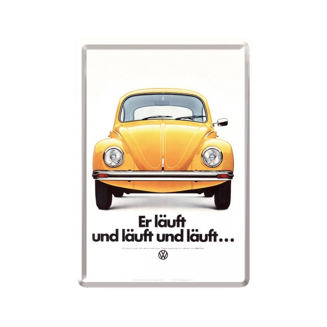 VW Käfer, Blechpostkarte