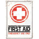 First Aid, Blechpostkarte