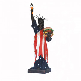 Freiheitsstatue  mit Hamburger