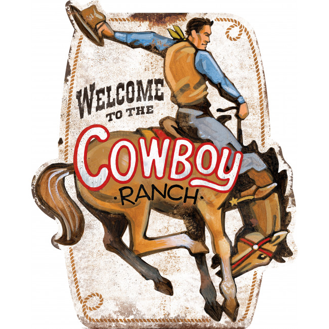 Cowboy Ranch Blechschild